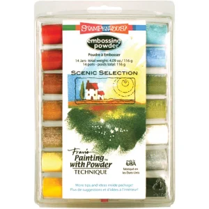 Embossing Powder Scenic Set 14 Pc. / Paquete de Polvos de Relieve