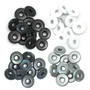 Wide Eyelets Grises / Ojillos Anchos Grey