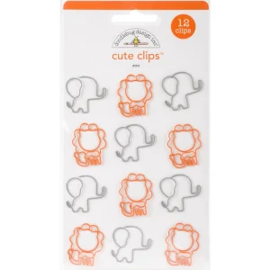 At The Zoo Clips / Sujetadores de Papel de Elefante y León