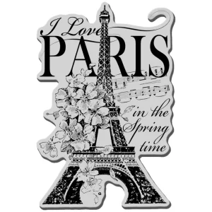 Cling Stamp I Love Paris / Sellos de Paris