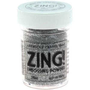 Zing Glitter Silver Embossing Powder / Polvos de Realce Plateado Brillante