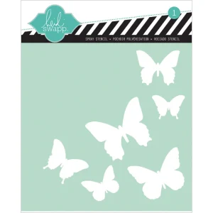Stencil 6"X6" Butterfly / Plantilla De Mariposas