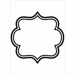 Squared Border Background Folder / Folder de Grabado - Cuadro