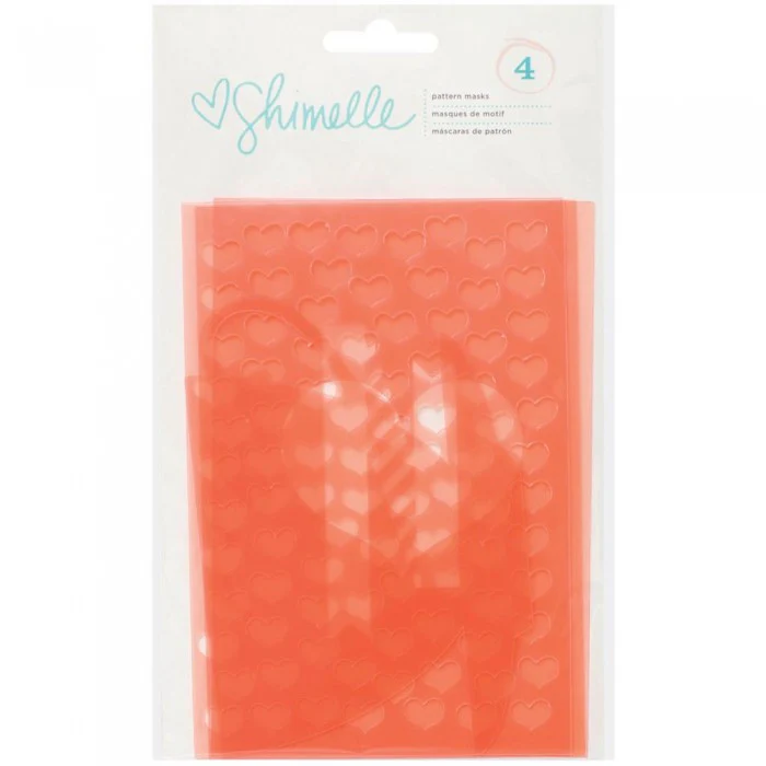 Shimelle Mask Stencils Hearts / Estenciles de Corazones - Imagen 2