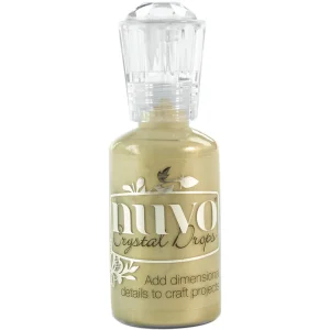 Crystal Drops Pale Gold  / Cristales Líquidos Dorado