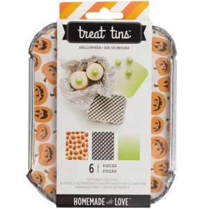 Halloween Food Treat Tins Small / Charola Para Comida Chica
