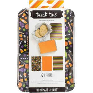 Halloween Food Treat Tins / Charola Para Comida