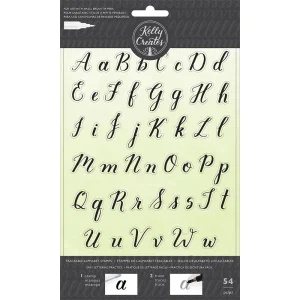 Clear Acrylic Stamps Traceable Alphabet / Sellos de Polímero Alfabeto