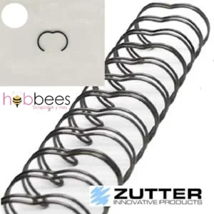 Arillos Metálicos Plata Antigüa 2.54 cm / Owire Binding Antique Silver 1"