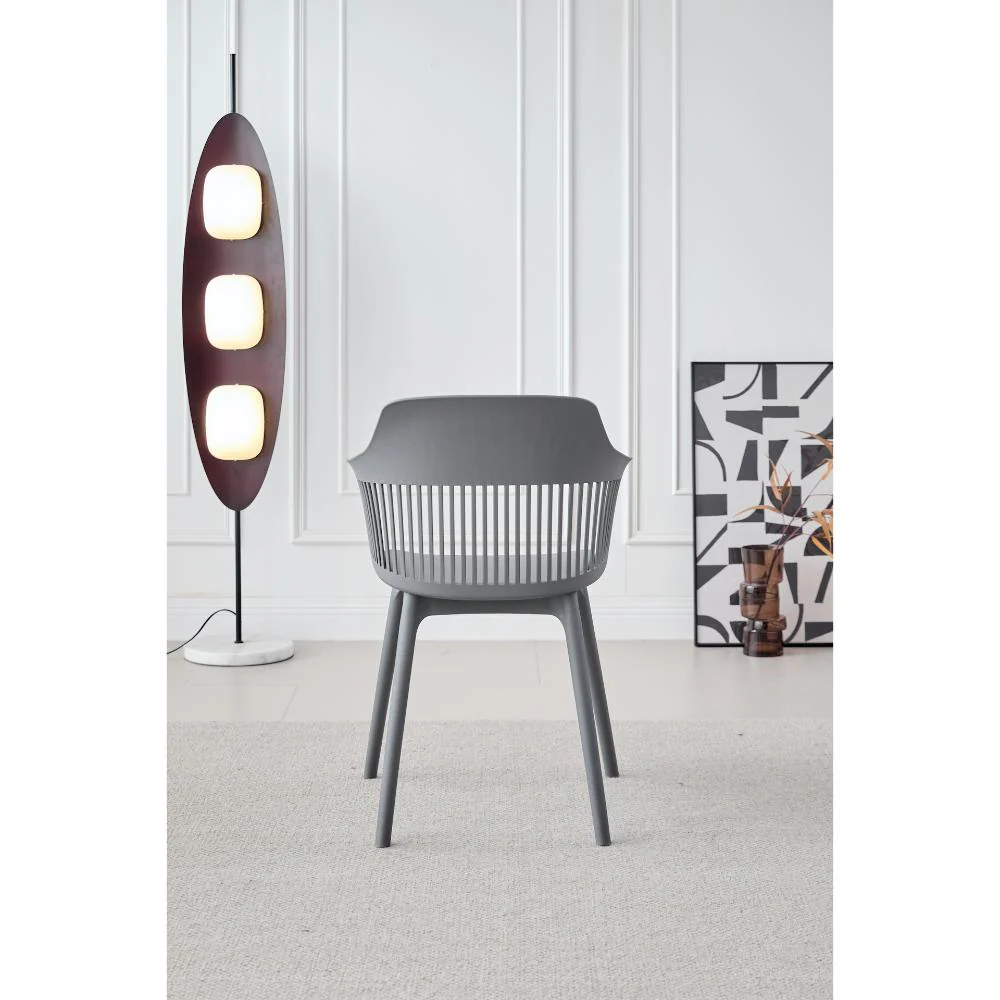 Silla Con Cojin Max, Color Gris Oscuro, Con espaldar y cojín - Imagen 4