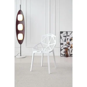 Silla Roxy, Color Blanco, Con espaldar y diseño Moderno