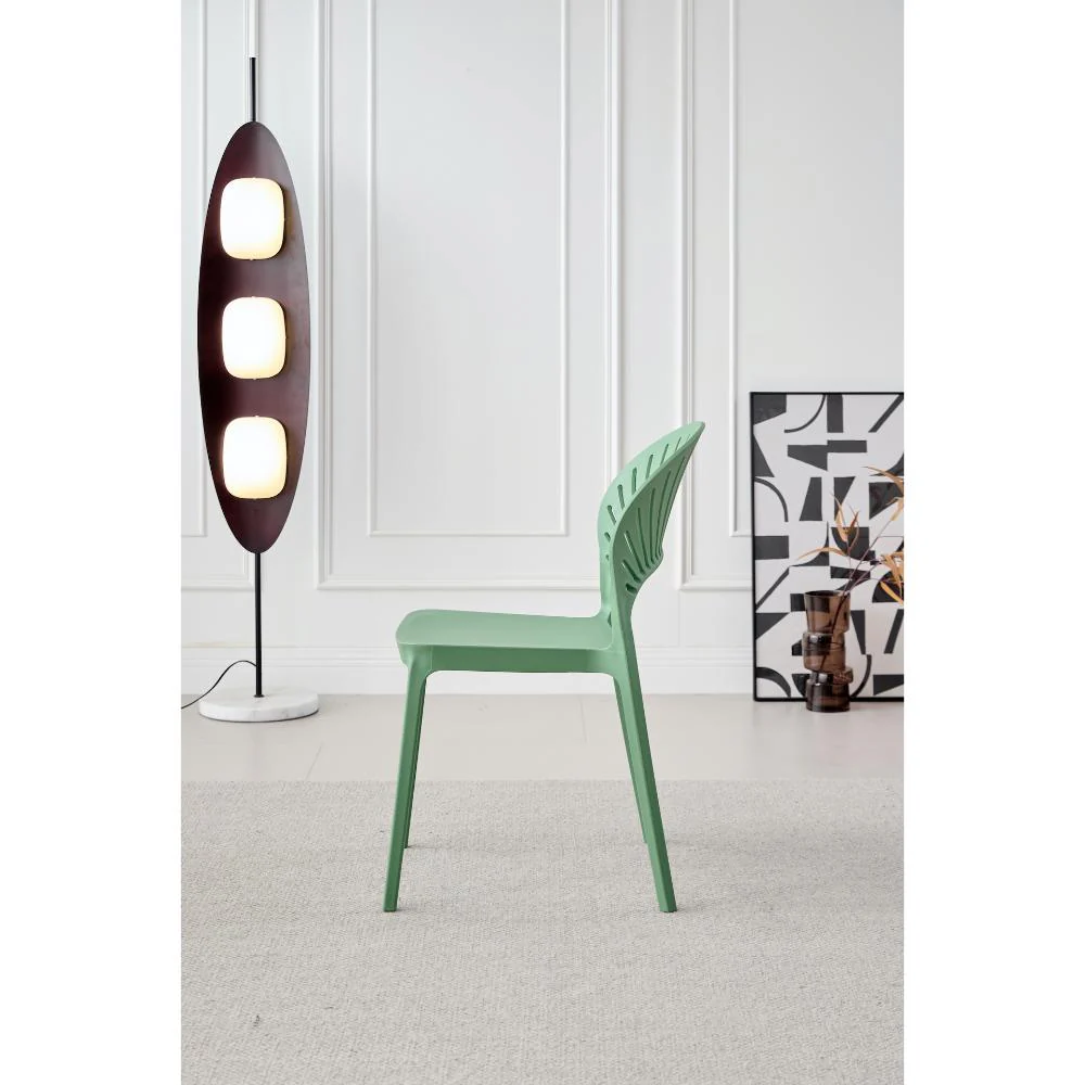Silla Paraiso, Color Verde Oliva, Con espaldar y diseño Moderno X4 - Imagen 3