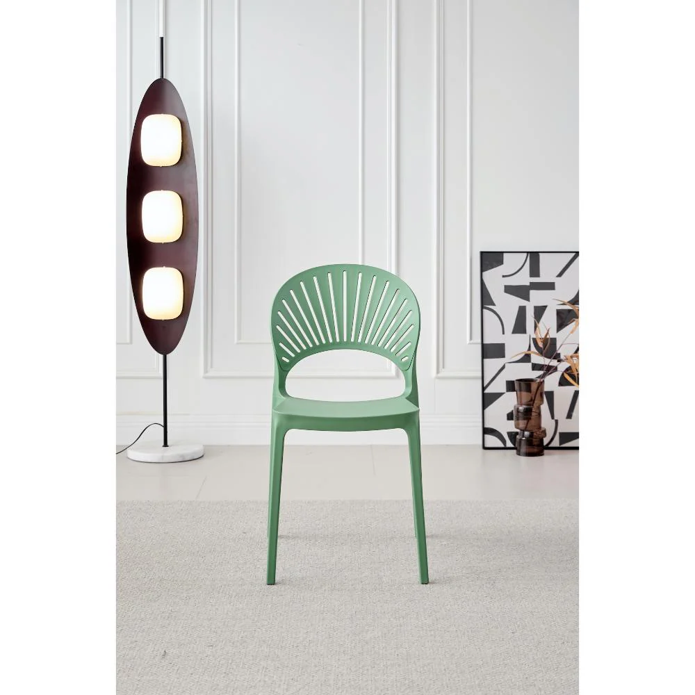 Silla Paraiso, Color Verde Oliva, Con espaldar y diseño Moderno X4 - Imagen 4