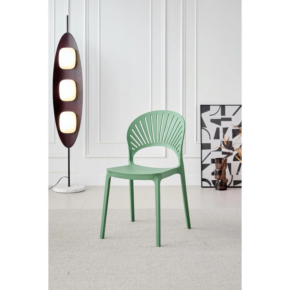 Silla Paraiso, Color Verde Oliva, Con espaldar y diseño Moderno X4 - Imagen 5