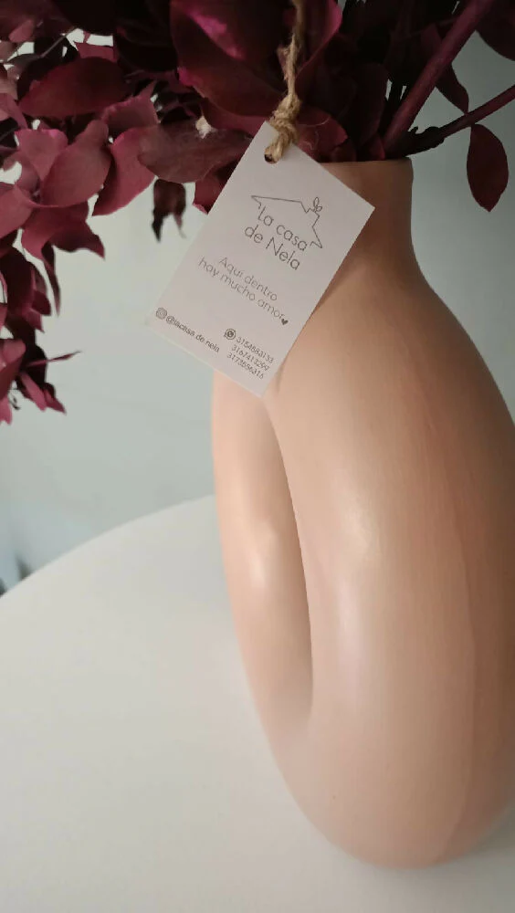 Florero Victoria palo de rosa en cerámica - Imagen 4