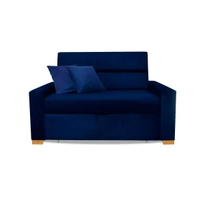 Sofa Cama Multifuncional Aubry Azul Petroleo Mas Cojines