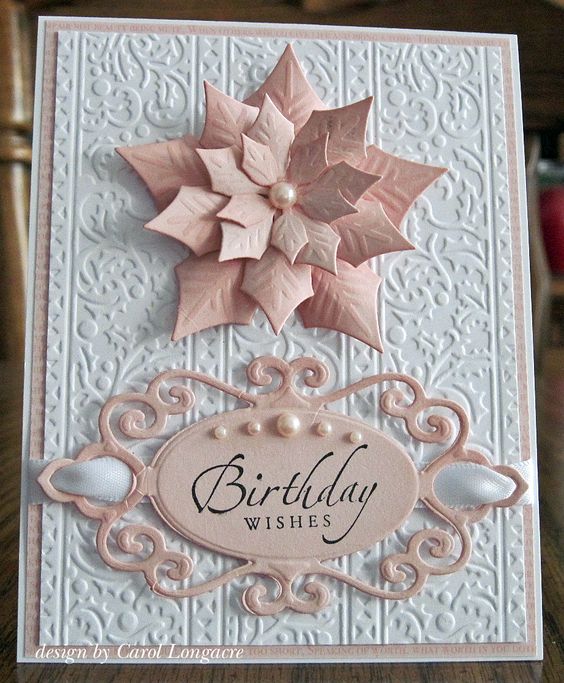 Layered Poinsettia Dies and Emboss / Suaje y Realce Flor Navideña - Imagen 5