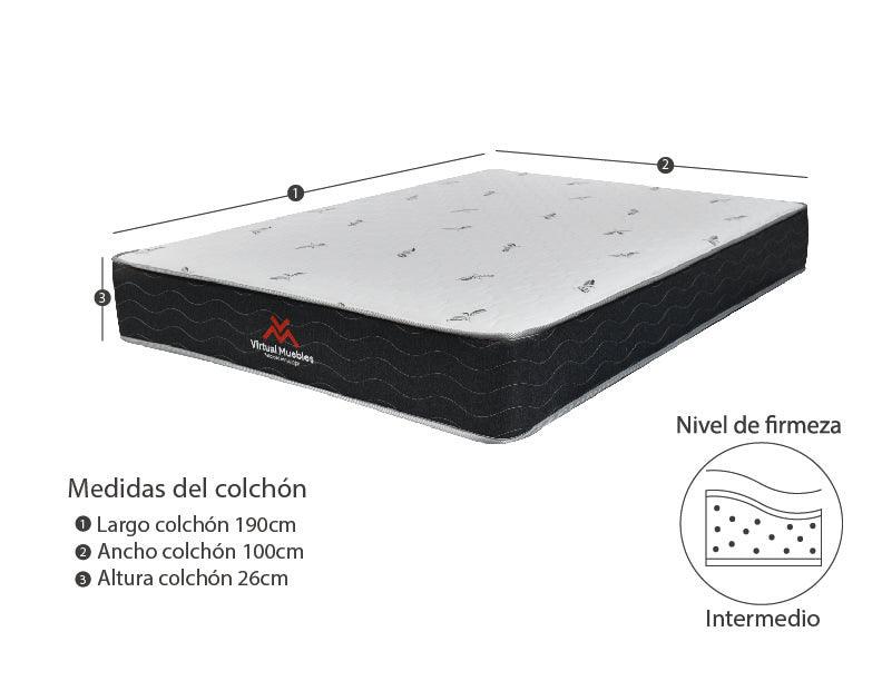 Combo para Habitación Verona, Incluye Colchón de 26 cm y Almohada - Imagen 6