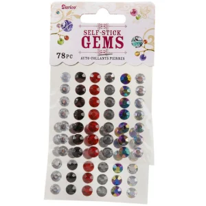 Self-Stick Gems / Piedras con Autoadhesivo (78 piezas)