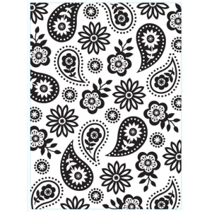 Floral Paisley Embossing Folder / Folder de Grabado Flores