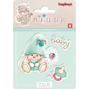My Little Star Baby / Sellos de Polímero de Conejito Bebé