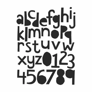 Tim Holtz Foam Craft Stamps / Sellos de Letras y Numeros