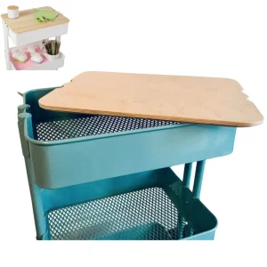 Wood Metal Cart Top  / Cubierta Color Madera para Carrito de Metal