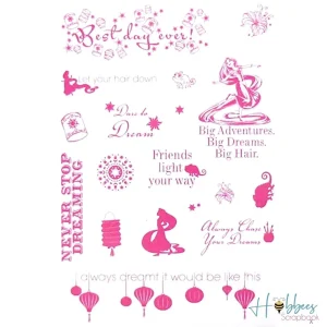 Stamp Set Rapunzel / Sellos de Rapunzel Disney