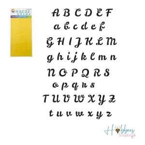 Stencil Script Alphabet / Esténciles Alfabeto Minúsculas