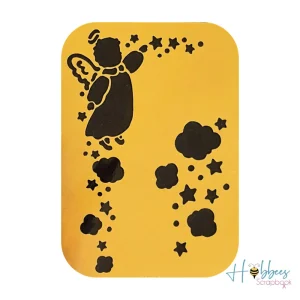 Angel and Clouds Stencil / Estécil de Ángel y Nubes