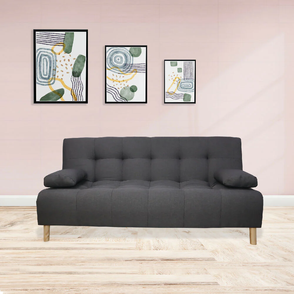 Sofa Cama Sabathy Gris Mas Cojines - Imagen 6