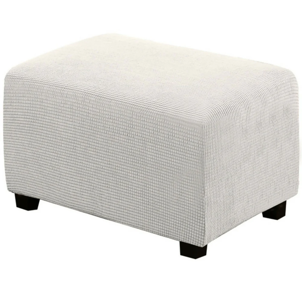 Puff Auxiliar 80x40 Blanco Tela