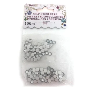 Peel and Stick Gems / Gemas Autoadheribles Plateadas