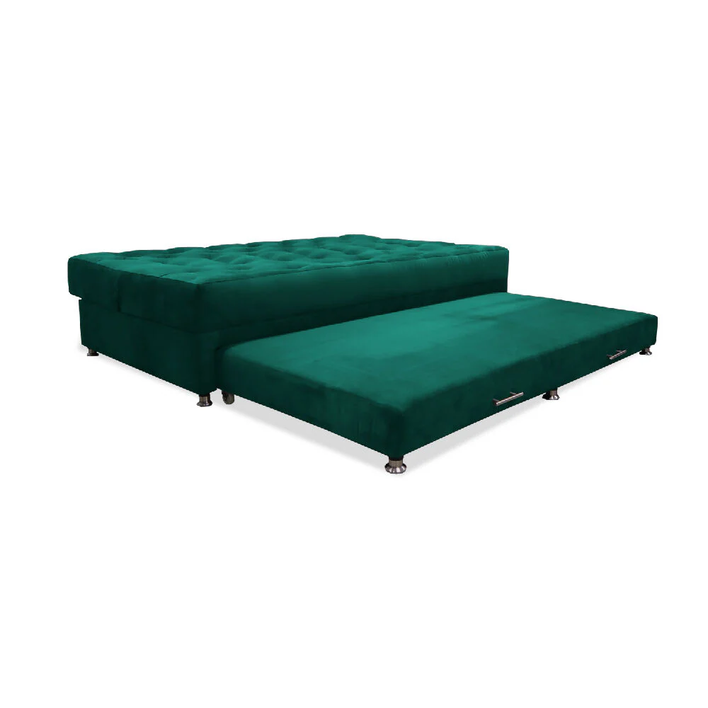 Sofa Cama Rossier Nido Tarima Verde Mas Cojines - Imagen 5