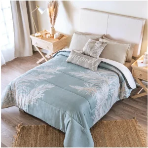 Juego de Edredón Pampas Doble Faz para Cama Doble y Queen, Incluye 2 Fundas y 2 Cojines