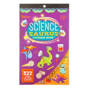 Sticker Book for Kids Science Saurus / Libro con 322 Estampas Dinosaurios