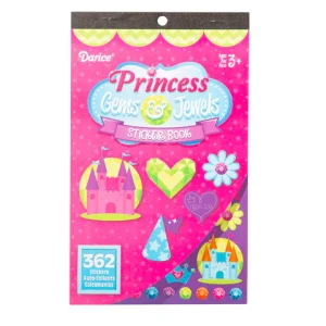 Sticker Book for Kids Princess / Libro con 362 Estampas Princesas y Diamantes