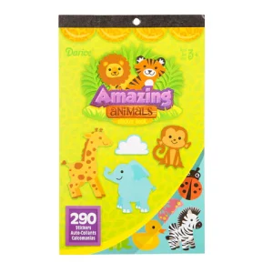 Sticker Book for Kids Amazing Animals / Libro con 290 Estampas Animales