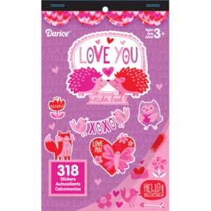 Sticker Book for Kids Love U  / Libro con 318 Estampas de Amor