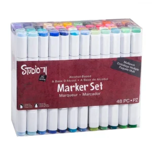 Studio 71 Alcohol Brush Markers 48 pc / Marcadores de Alcohol 48 pz.