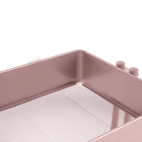 Metal Rolling Utility Cart: Rose Gold / Carrito con Ruedas Oro Rosado - Imagen 2