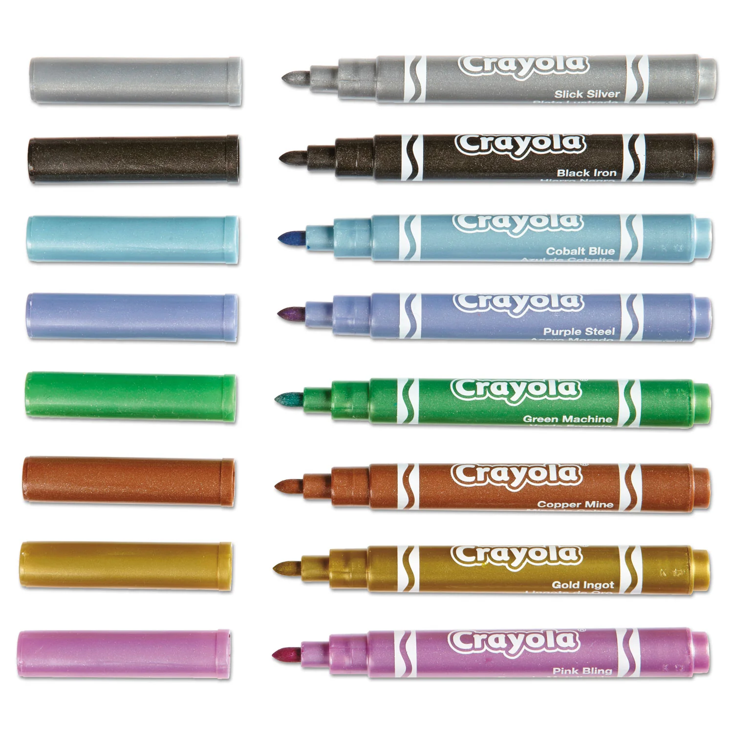 Crayola Metallic Markers / Marcadores en Tonos Metalicos - Imagen 3
