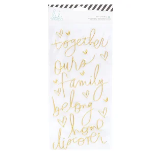 Puffy Stickers with Foil Accents / Estampas en 3D Metalizadas