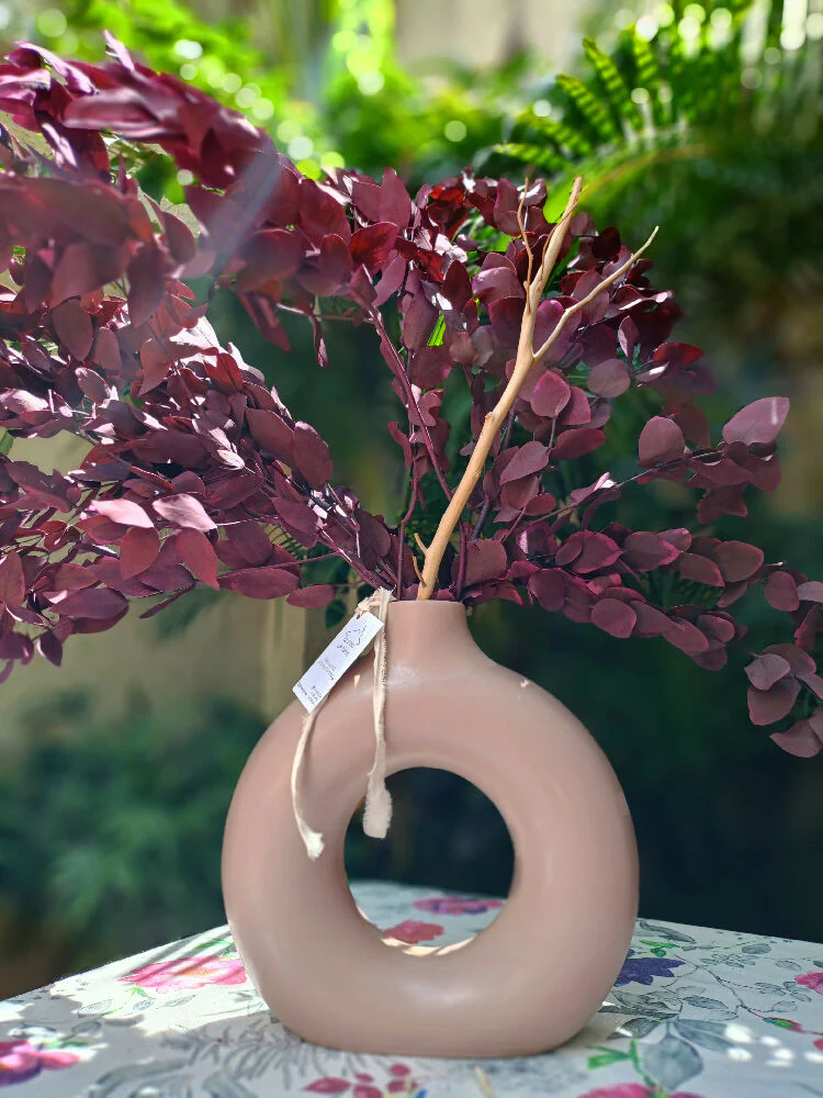 Florero Victoria palo de rosa en cerámica - Imagen 2