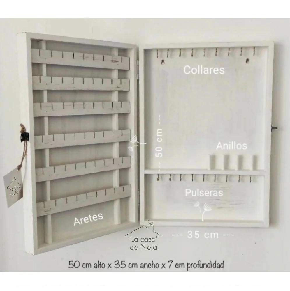 Organizador para Accesorios Rostro Flores, 35x50 cm pintado a mano - Imagen 2