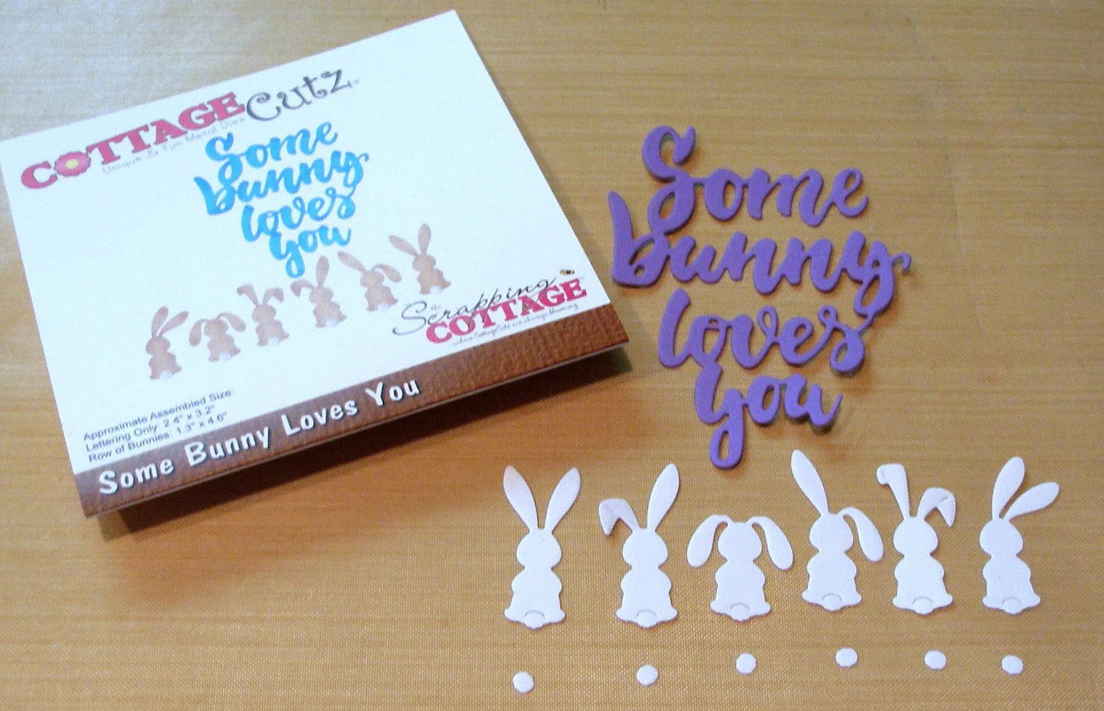 Some Bunny Loves You Die / Suaje de Conejos y Frase - Imagen 2