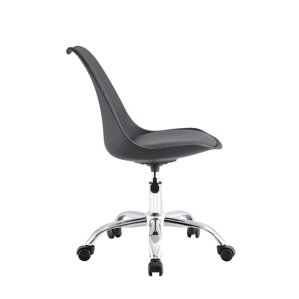 Kit de Cuatro Sillas de Escritorio Jetix, Negro, Giratoria y acolchada con base metálica - Imagen 4