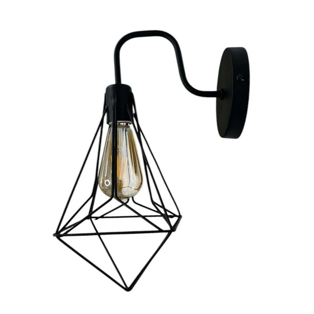 Lámpara Rejilla Vintage Breanda Muro Mediana – Estilo Único para Espacios Modernos - Imagen 5