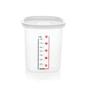 Recipiente Alto 3L con marcacion de capacidad blanco