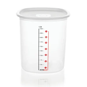 Recipiente Alto 9L con marcacion de capacidad blanco